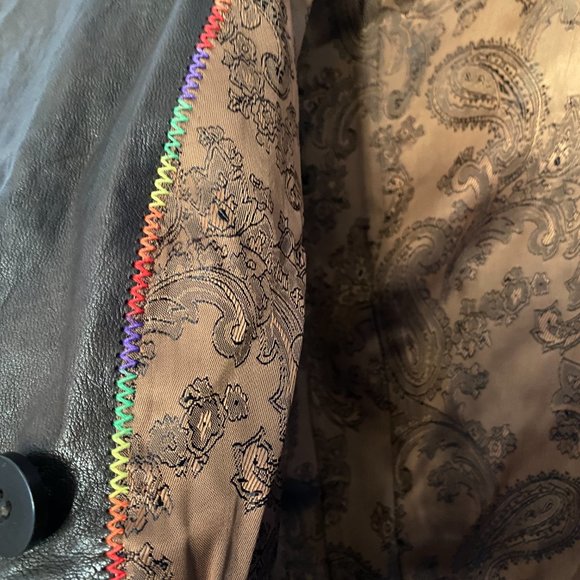 Danier Italian Leather Brown Biker Jacket - Picture 9 of 15